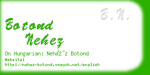 botond nehez business card